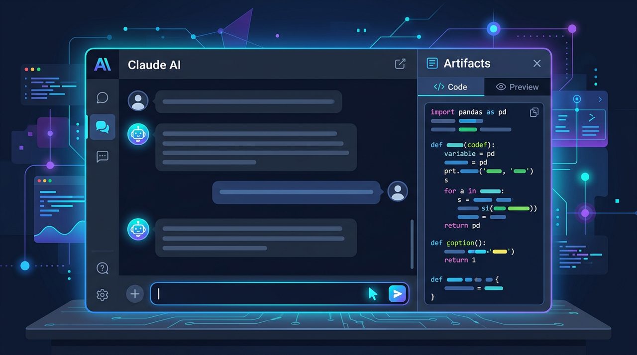 Claude 3.5 Sonnetの使い方とArtifacts機能の活用イメージ