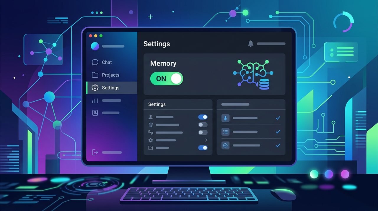 claude メモリ 機能 使い方 - A screenshot of the Claude settings menu